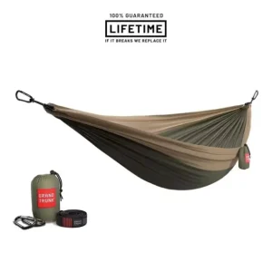 Hamak z taśmami Grand Trunk Double Deluxe Hammock w/Straps Khaki Sprawdź teraz