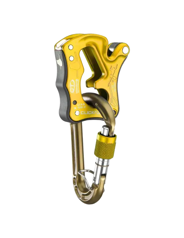 Premium Przyrząd asekuracyjny Climbing Technology Click Up Kit Mustard Yellow