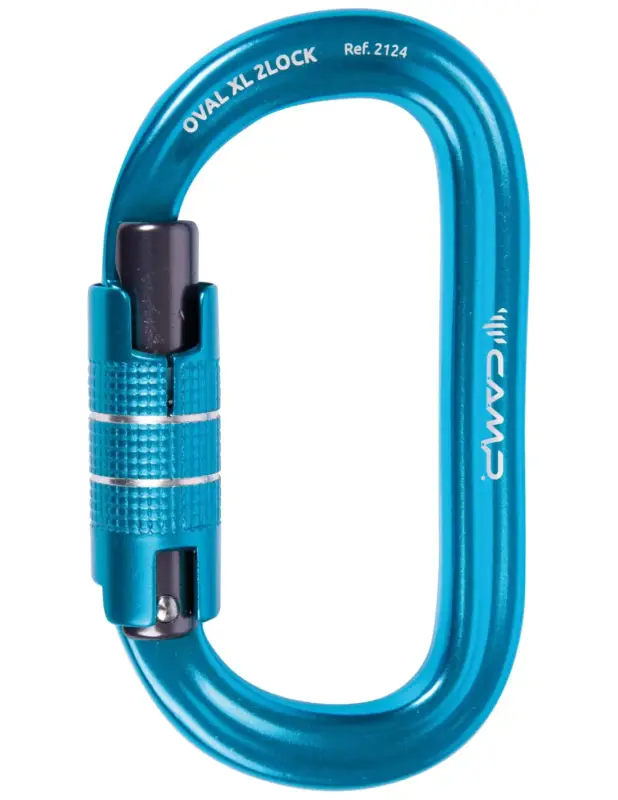 Karabinek wspinaczkowy Camp Oval XL 2Lock Blue Dodaj do koszyka