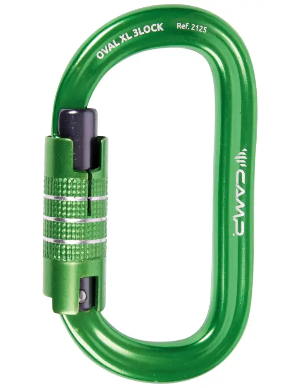 Karabinek wspinaczkowy Camp Oval XL 3Lock Green Tani