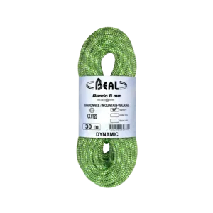 Wyjątkowa oferta Lina dynamiczna Beal Rando 8mm Standard Green 48m