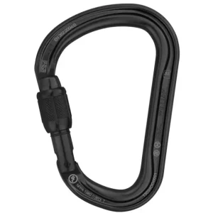 Bezpieczna płatność Karabinek wspinaczkowy Petzl William Screw-Lock Black