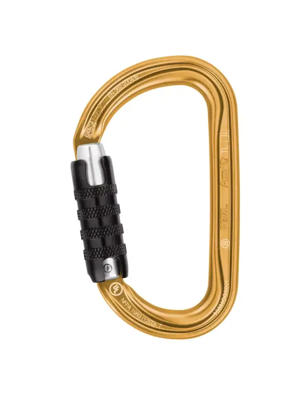 Hit sprzedaży Karabinek wspinaczkowy Petzl Am'D Triact-Lock Gold