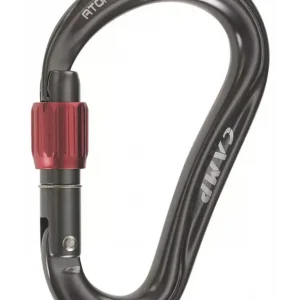 Bezpieczne zakupy Karabinek wspinaczkowy Camp Atom Lock Gun metal
