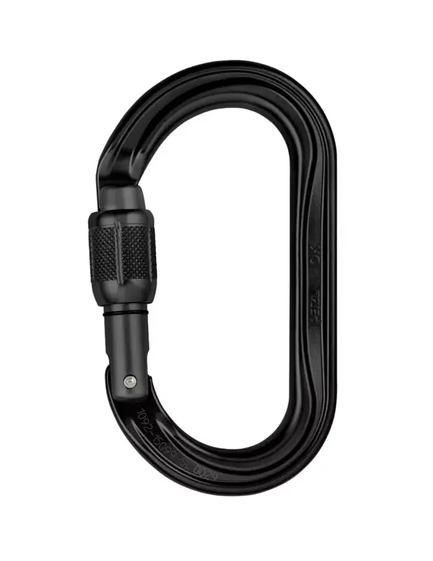 Karabinek Petzl OK Screw Lock Black Popularny