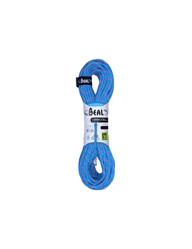 Łatwy zwrot Lina Beal Cobra Unicore 8,6mm Golden Dry Blue 60m