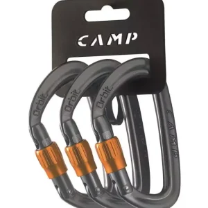 Cena promocyjna Karabinki wspinaczkowe Camp Orbit Lock Gun metal 3 szt.