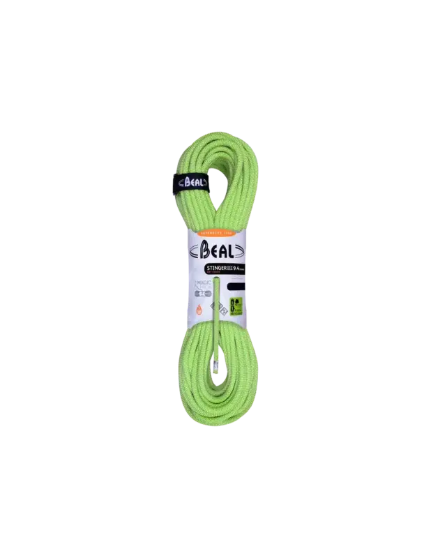 Do wyczerpania zapasów Lina wspinaczkowa Beal Stinger Unicore 9,4mm Green 60m