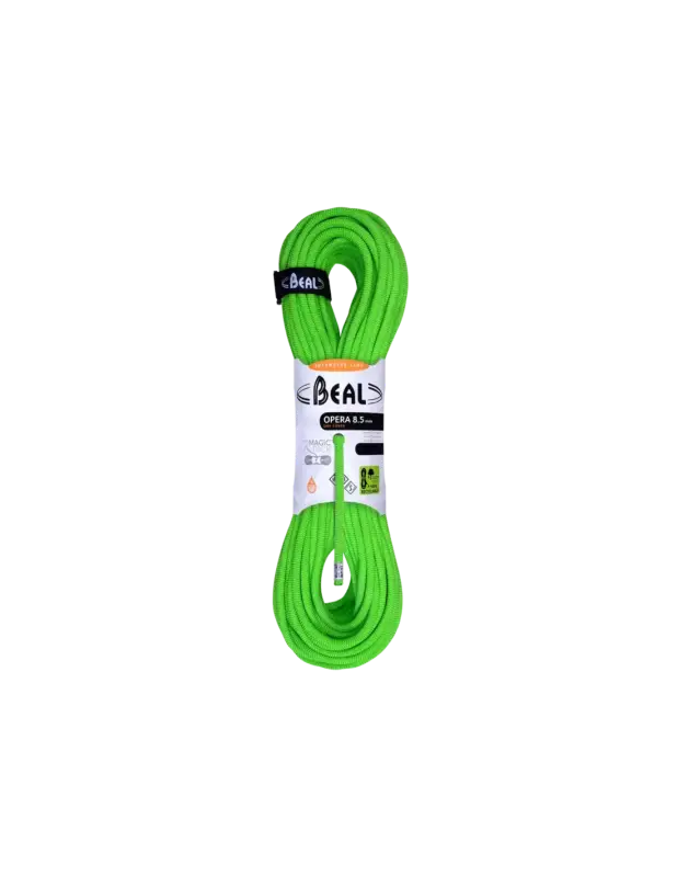Szybka dostawa Lina wspinaczkowa Beal Opera Unicore 8,5mm Dry Cover Green 70m