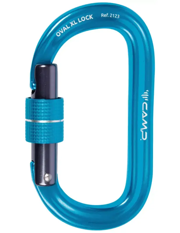 Wybór klientów Karabinek wspinaczkowy Camp Oval XL Lock Blue