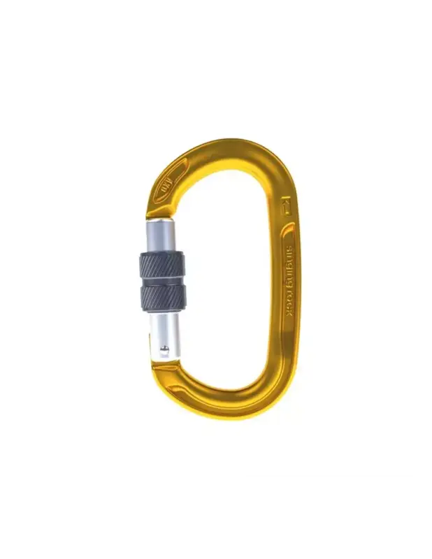 Karabinek wspinaczkowy Singing Rock OXY Screw Gold Wyjątkowa oferta