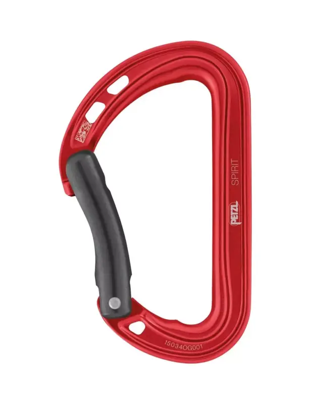 Hit sprzedaży Karabinek wspinaczkowy Petzl Spirit Bent Gate Red