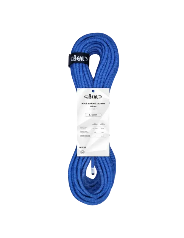 Lina wspinaczkowa Beal Wall School Unicore 10,2mm Blue 20m Hit sprzedaży