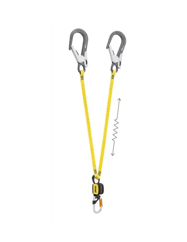 Lonża z karabinkami Petzl Absorbica-Y MGO Flex 150 Taniej