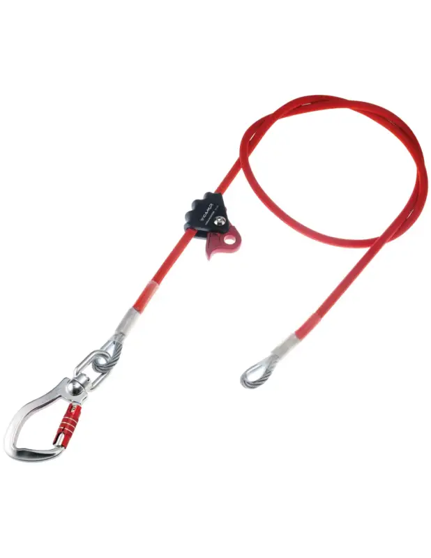 Wyjątkowa oferta Lonża Camp Cable Adjuster Swivel Alu Hook 3Lock 2m