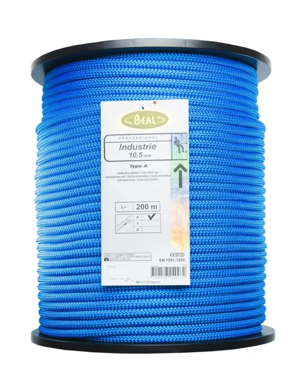 Wyjątkowa oferta Lina półstatyczna Beal Industrie 10,5mm Blue 200m