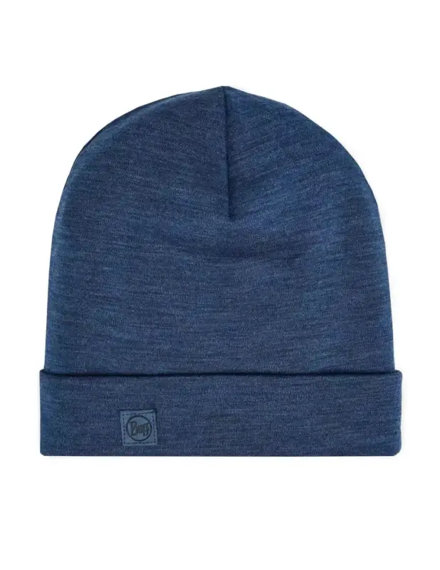Wyprzedaż Czapka Buff Merino Heavyweight Beanie Solid Indigo