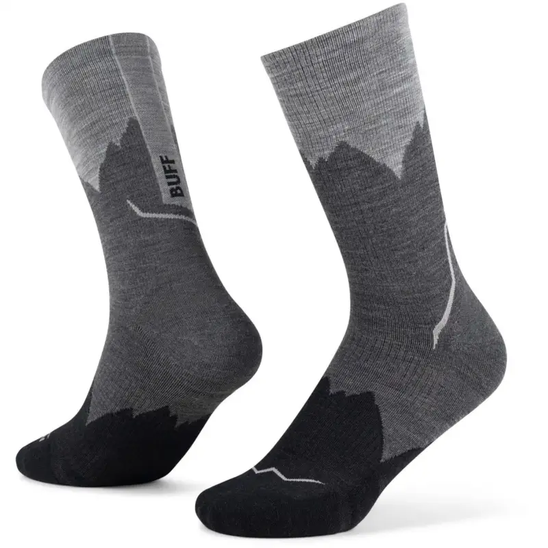 Skarpety BUFF® Lightweight Merino Wool Crew Socks - Black Obniżka ceny