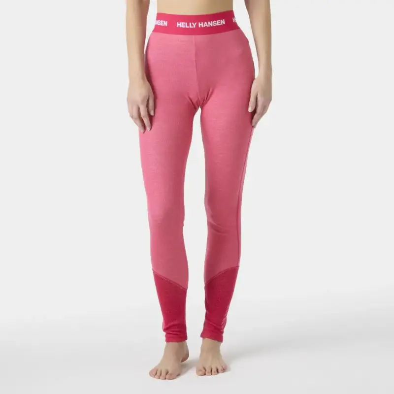 Szybka wysyłka Legginsy termoaktywne z merino damskie Helly Hansen Lifa® Merino Midweight Pants - Hot Pink