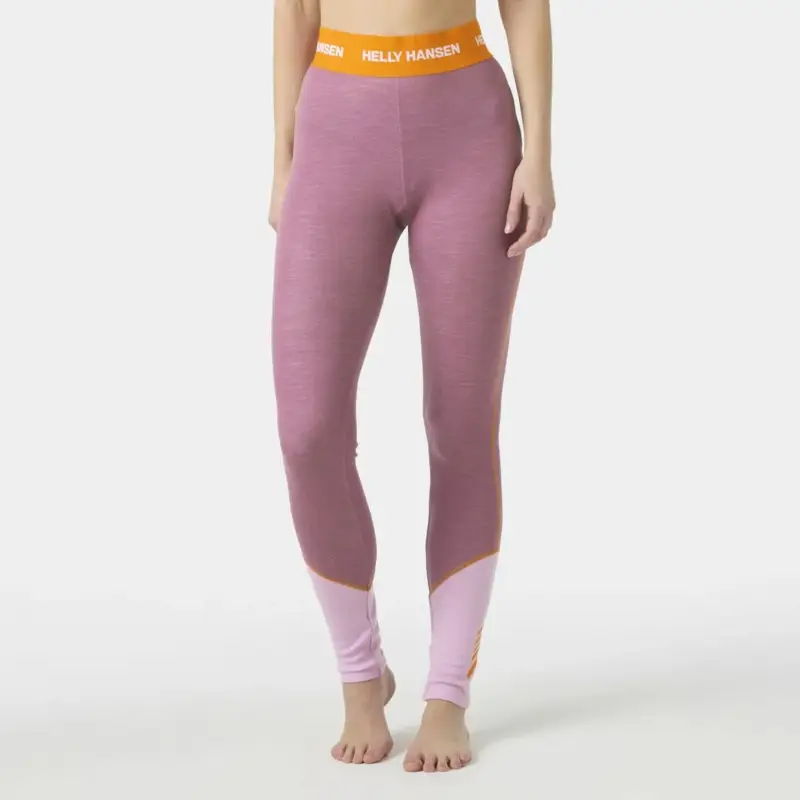Sprawdź teraz Legginsy termoaktywne z merino damskie Helly Hansen Lifa® Merino Midweight Pants - Wildberry