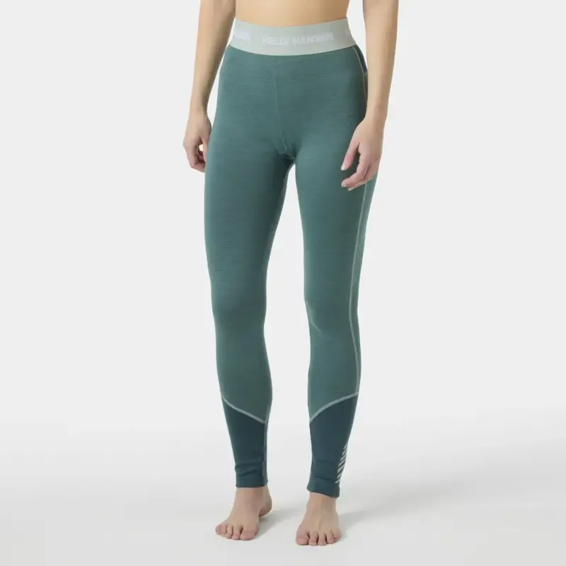 Kup online Legginsy termoaktywne z merino damskie Helly Hansen Lifa® Merino Midweight Pants - Opal Green