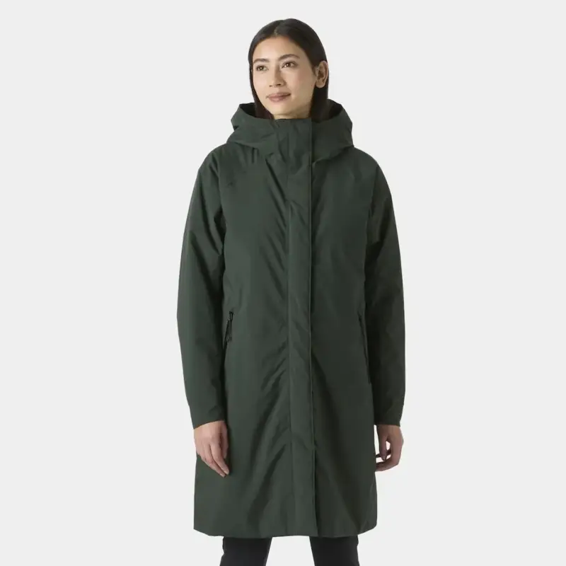 Płaszcz ocieplany damski Helly Hansen Lily Insulated Raincoat - Dark Jungle Zamów teraz