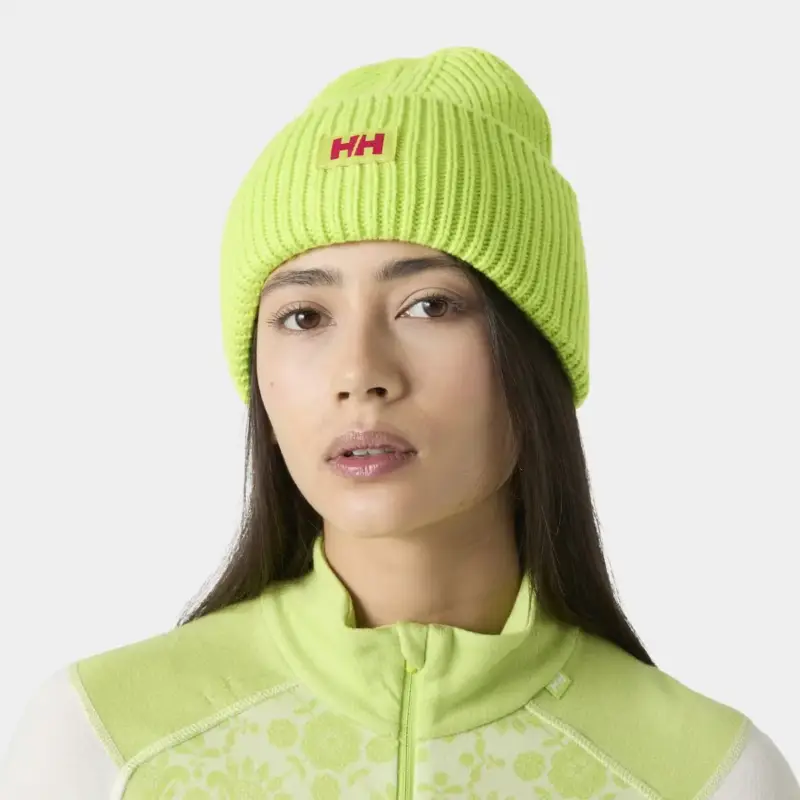 Czapka zimowa Helly Hansen HH Rib Beanie - Luminous Green Zniżka