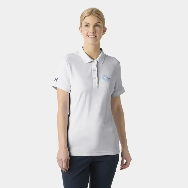 Koszulka polo z filtrem UV damska Helly Hansen The Ocean Race Polo 2.0 - White Niska cena