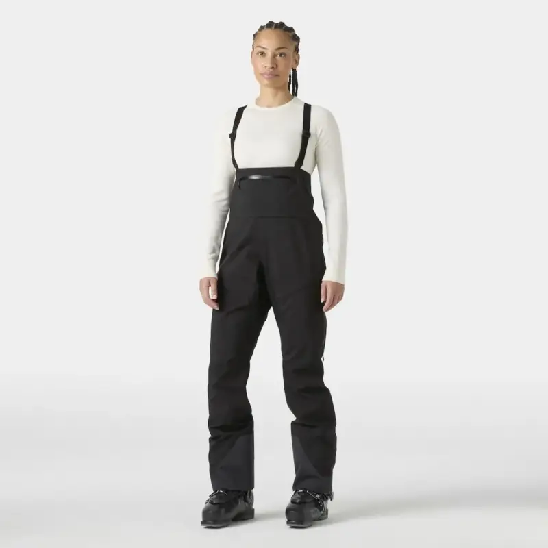 Wysoka jakość Spodnie membranowe damskie Helly Hansen Verglas BC Bib Shell Pants - Black