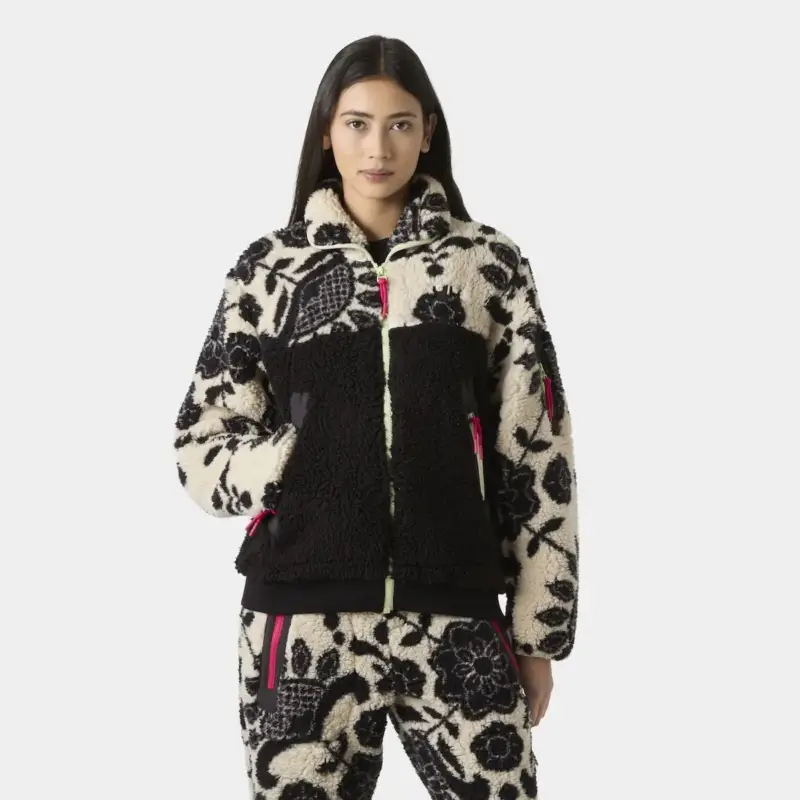 Polar damski Helly Hansen Moonlit Pile Jacket - Black Folk Hit sprzedaży