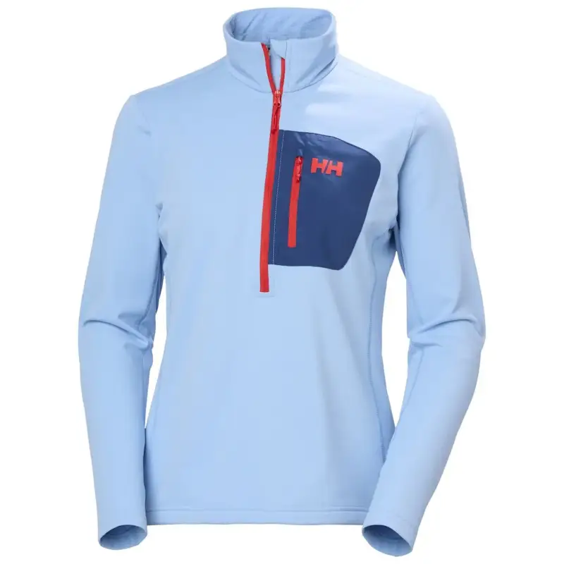 Tani Bluza polarowa damska Helly Hansen Versalite Half Zip Fleece - Bright Blue
