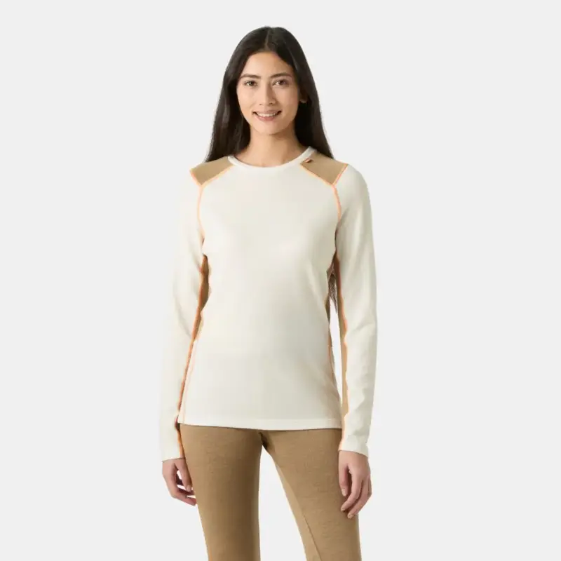 Bluza termoaktywna z merino damska Helly Hansen Lifa Merino Midweight Crew - Snow Obniżka ceny