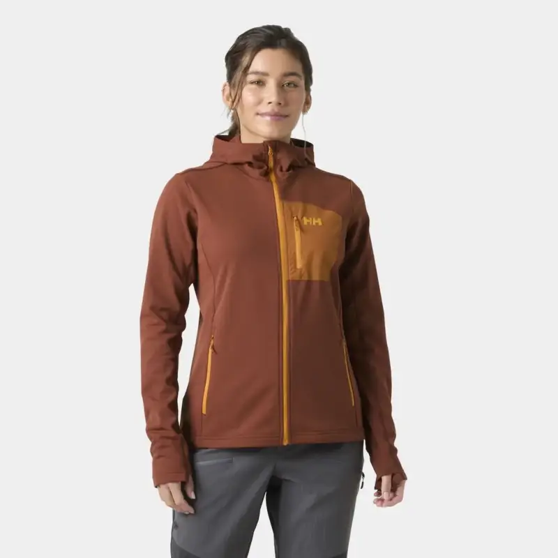 Bluza polarowa damska Helly Hansen Versalite Hooded Fleece Jacket - Iron Oxide Oferta czasowa