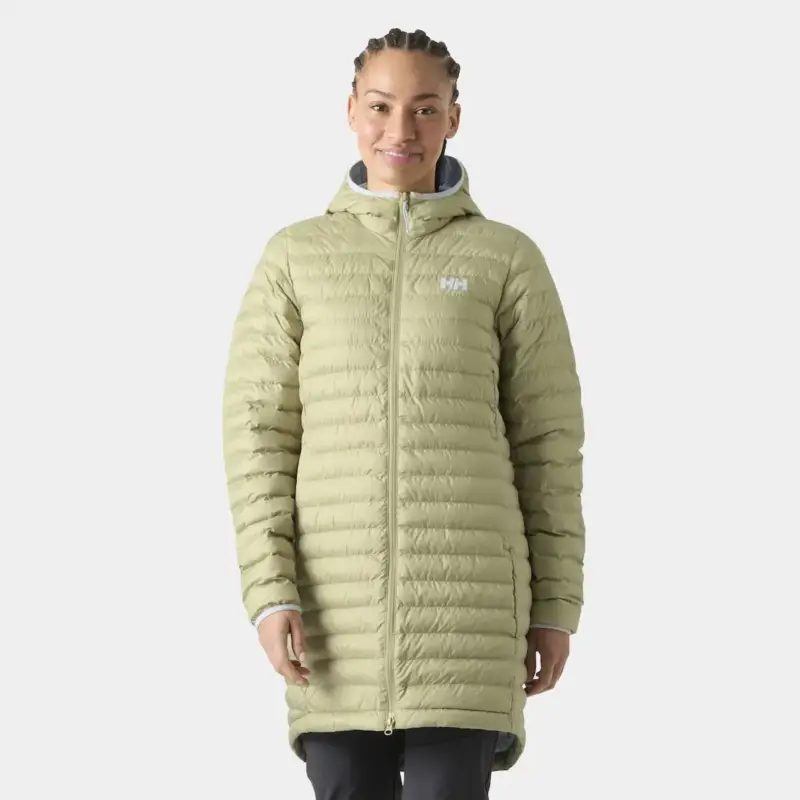 Kurtka ocieplana damska Helly Hansen Sirdal Long Hooded Insulated Jacket - Light Lav Super okazja