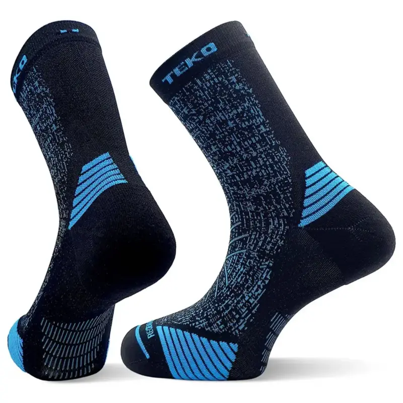 Skarpety Teko eco RUN 2.0 Short Crew Socks - Black/Blue Do wyczerpania zapasów
