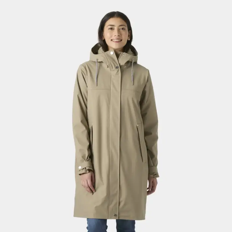 Płaszcz ocieplany damski Helly Hansen Moss Insulated PU Coat - Pebble Kup online