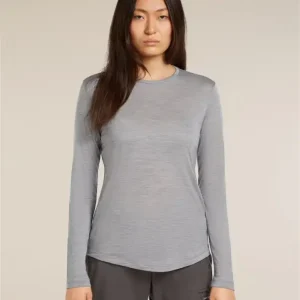 Bluza termoaktywna z merino damska Icebreaker Merino 125 Cool-Lite™ Sphere III LS Tee - Metro Heather Wysoka jakość