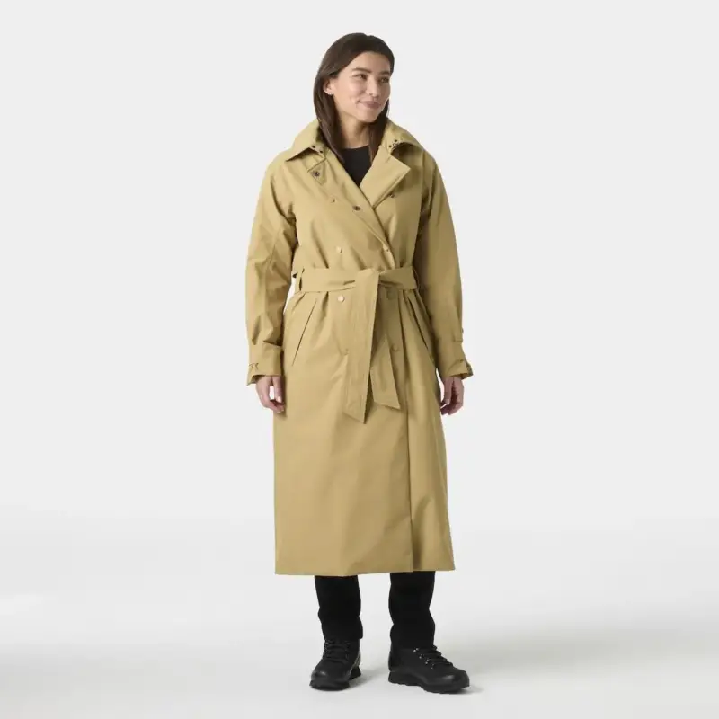 Super okazja Płaszcz ocieplany damski Helly Hansen Avenue Insulated Long Trench Coat - Elmwood