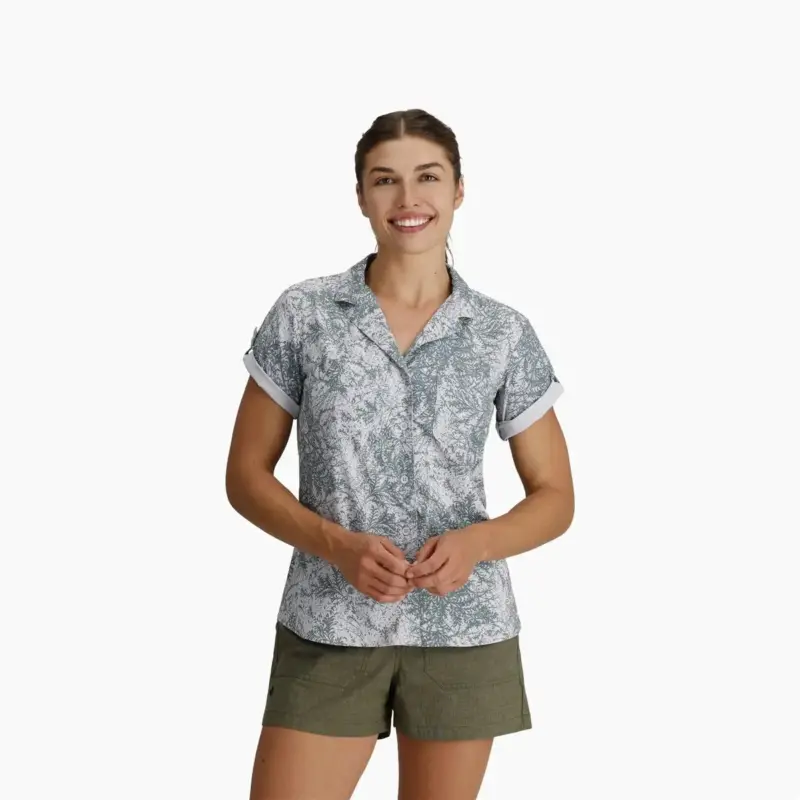Zamów teraz Koszula szybkoschnąca damska Royal Robbins Spotless Evolution Meadow S/S - Thistle Fern