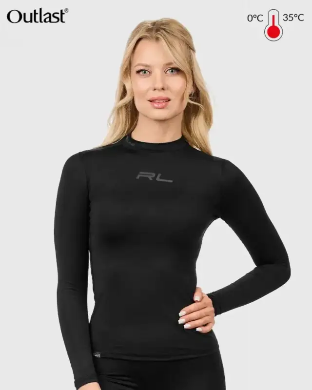 Bluza termoaktywna damska Redline Venus 2.0 Outlast - Black Wyprzedaż