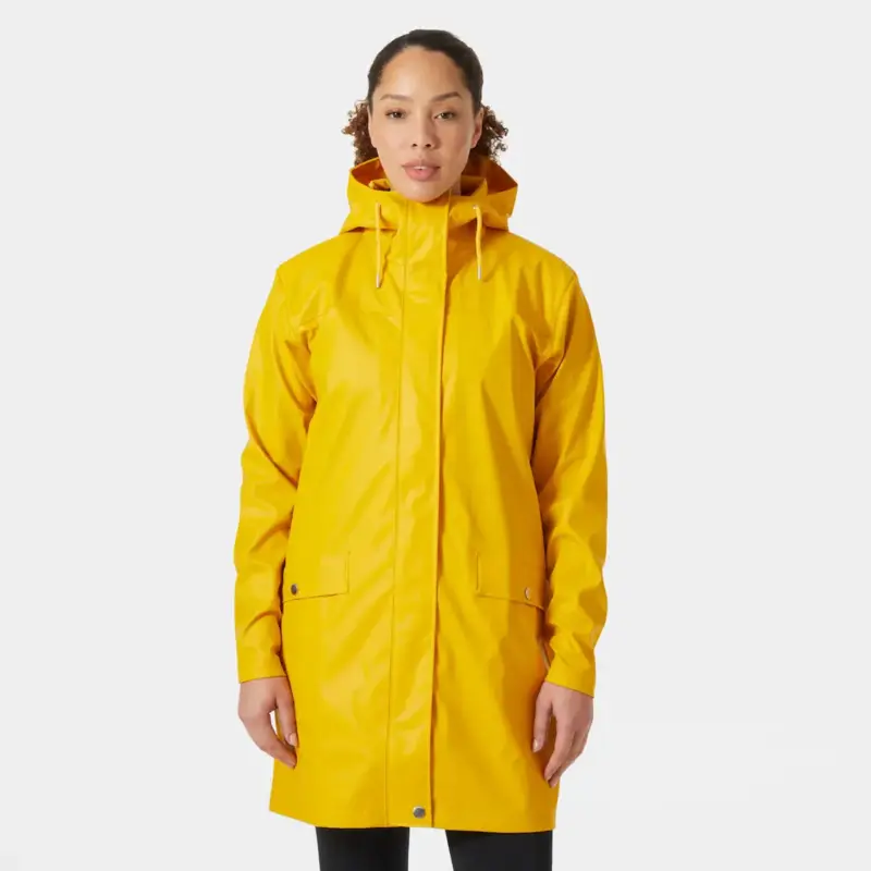 Hit cenowy Płaszcz wodoszczelny damski Helly Hansen Moss Coat - Essential Yellow