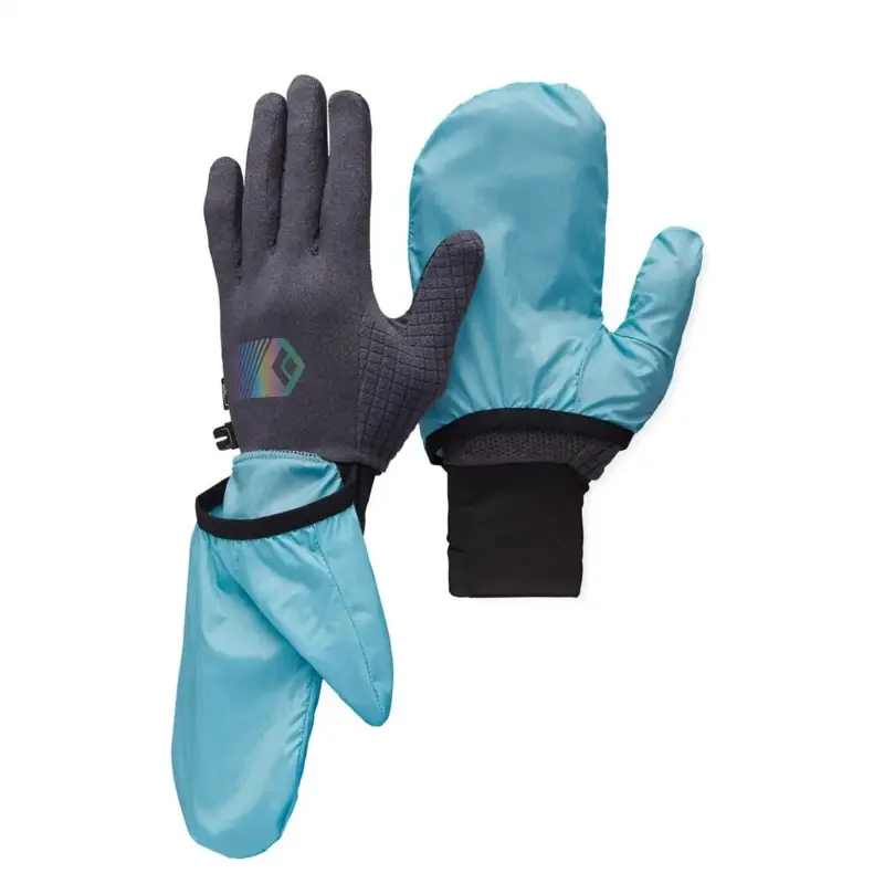 Rękawiczki 2 w 1 Black Diamond Deploy Wind Hood Gloves - Carbon/Glacier Szybka wysyłka