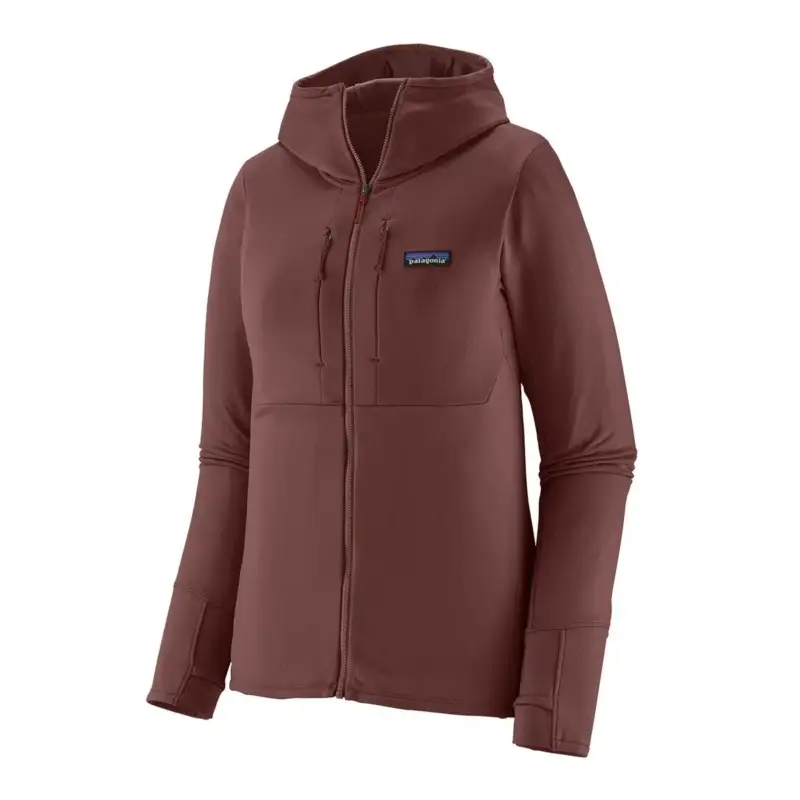 Dodaj do koszyka Bluza techniczna damska Patagonia R1® Thermal Full-Zip Hoody - Dark Ruby