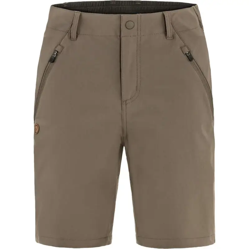 Super okazja Spodenki szybkoschnące damskie Fjallraven Abisko Trail Stretch Shorts - Suede Brown