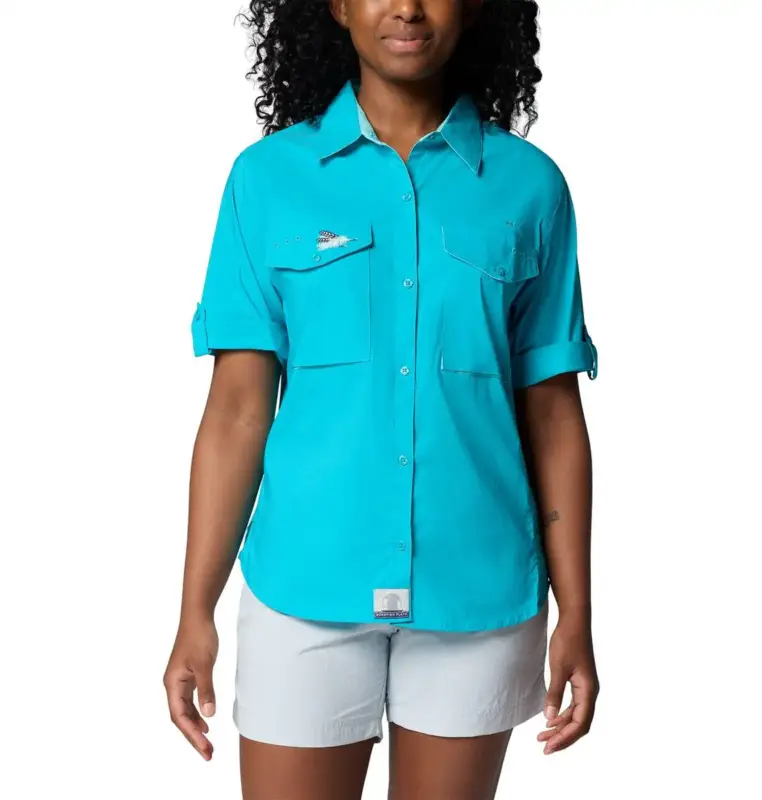 Kup online Koszula szybkoschnąca damska Columbia PFG Bonefish Flats™ SS - Blue