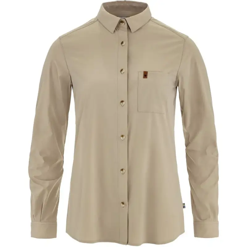 Bestseller Koszula szybkoschnąca damska Fjallraven Övik Lite Shirt - Fossil