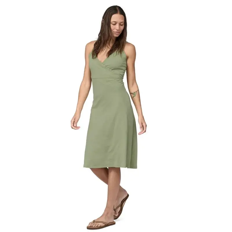 Ekspresowa dostawa Sukienka damska Patagonia Wear With All Dress - Salvia Green