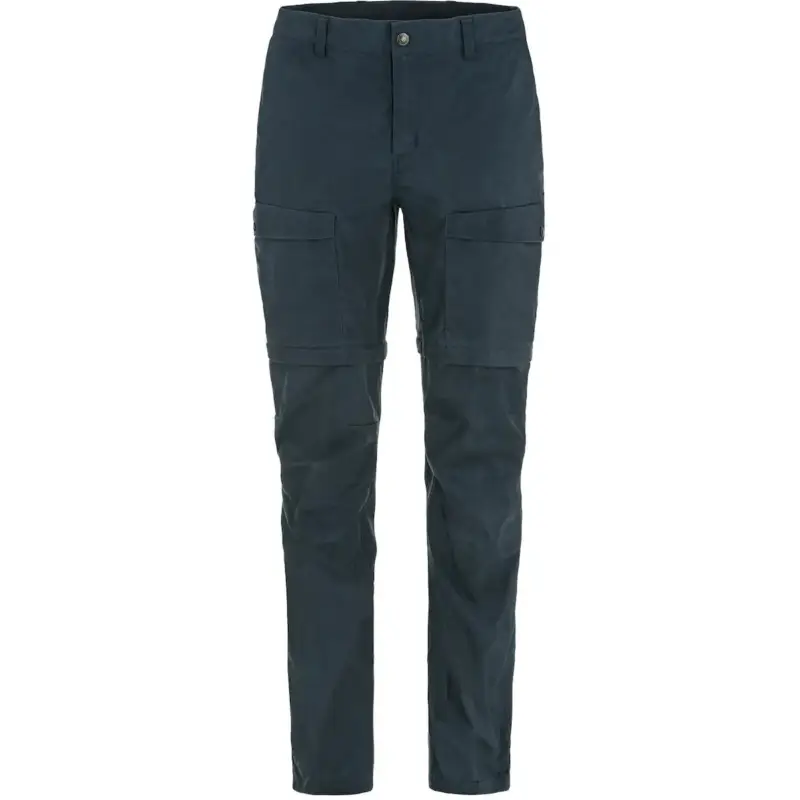 Spodnie G-1000® damskie Fjallraven Abisko Hybrid Trail Trousers Zip-off - Navy Tani
