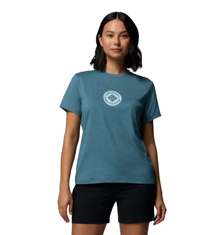 Koszulka szybkoschnąca damska Columbia Parsons Point™ SS Graphic Tee - Everblue Szybka wysyłka