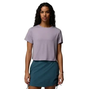 Bestseller Koszulka szybkoschnąca damska Columbia Parsons Point™ SS Tee - Lavender Pearl